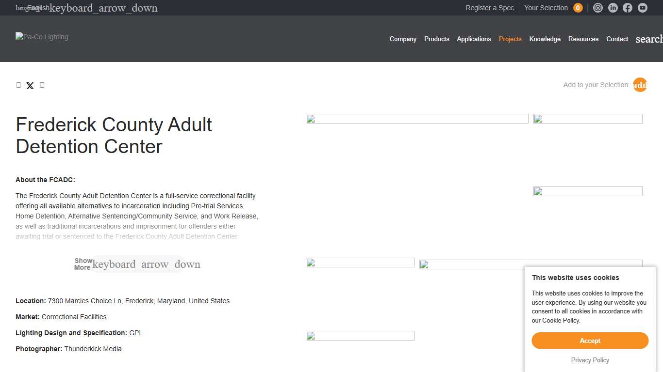 Frederick County Adult Detention Center - Projects - Pa-Co Lighting Inc.