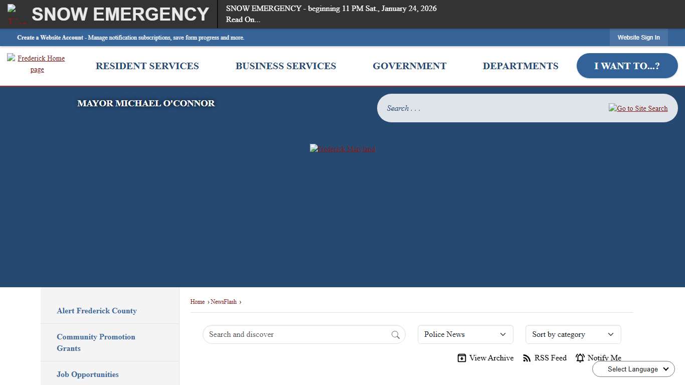 News Flash • Frederick, MD