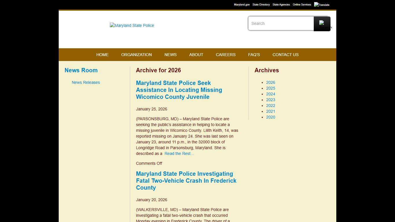 2026 - Maryland News